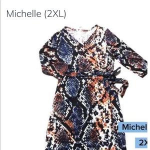 NWT Python Print Wrap Dress